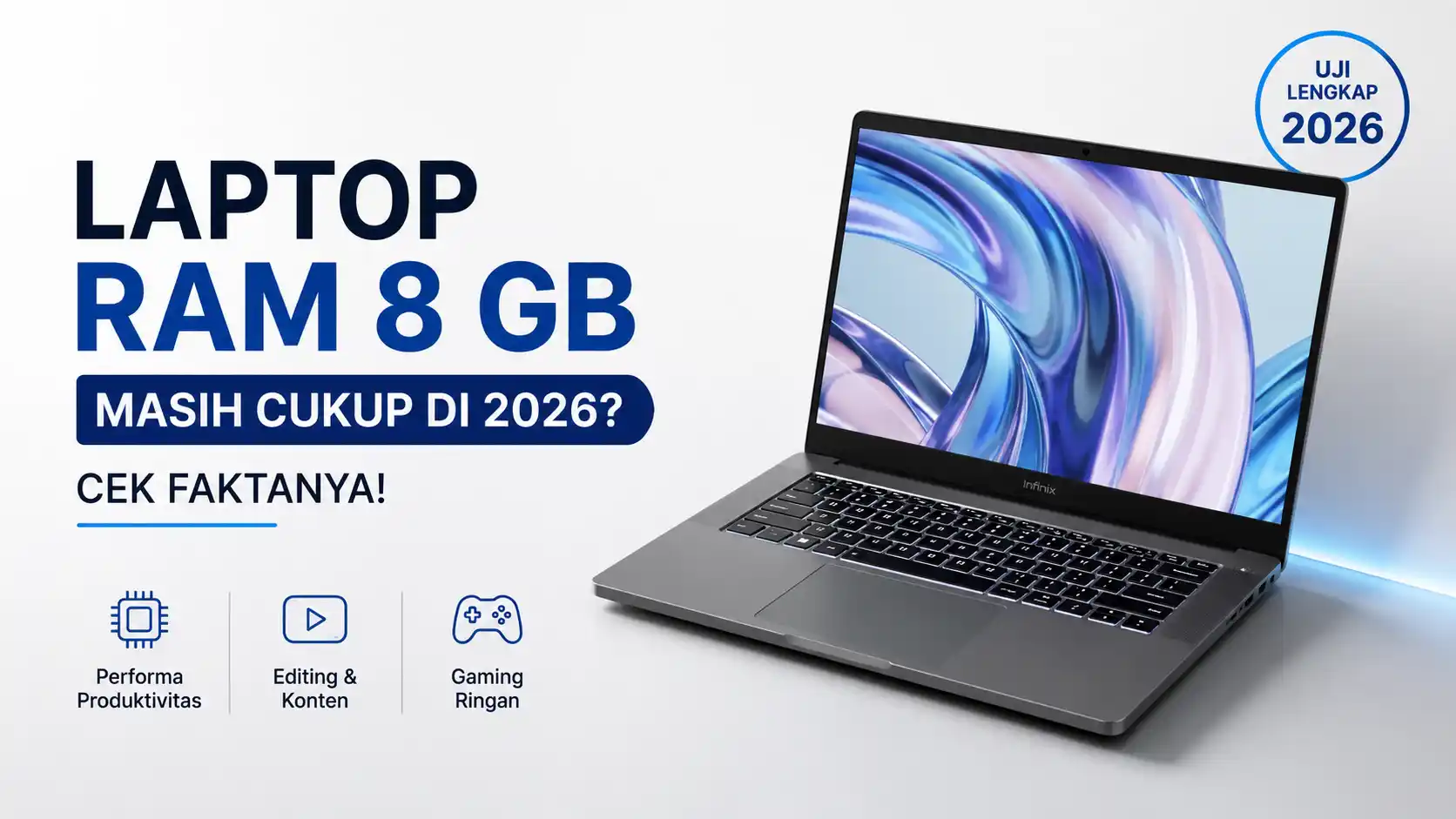 Laptop RAM 8 GB di 2026 Masih Layak? Ini Hasil Uji Performa untuk Kerja dan Gaming