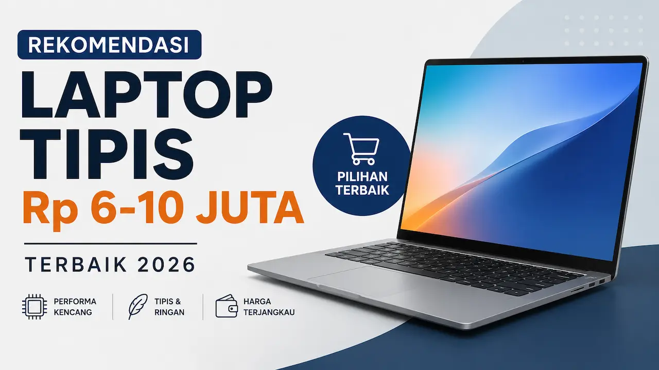 Rekomendasi Laptop Tipis Murah 2026, Mulai Rp 6 Jutaan dengan Spek Kencang