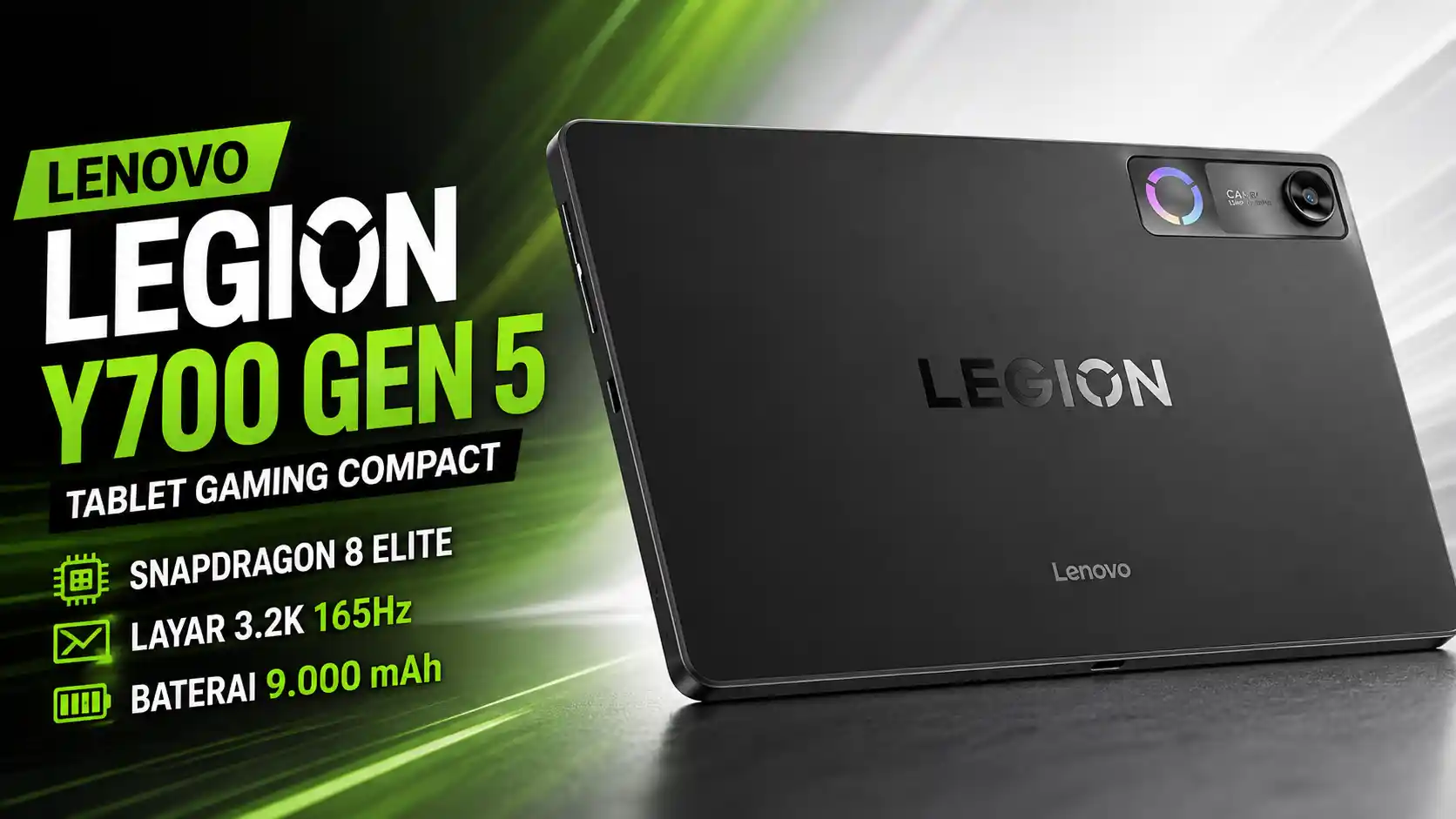 Harga Lenovo Legion Y700 Gen 5 Turun, Tablet Gaming 165Hz dengan Snapdragon 8 Elite Makin Menarik