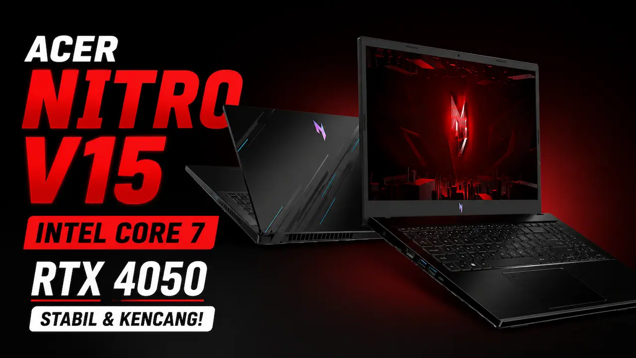 Nitro V15 Intel Core 7, Laptop RTX 4050 Stabil dengan Harga Terjangkau