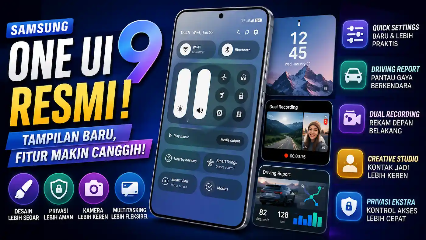 Samsung One UI 9 Bawa Tampilan Baru hingga Fitur Privasi Lebih Canggih