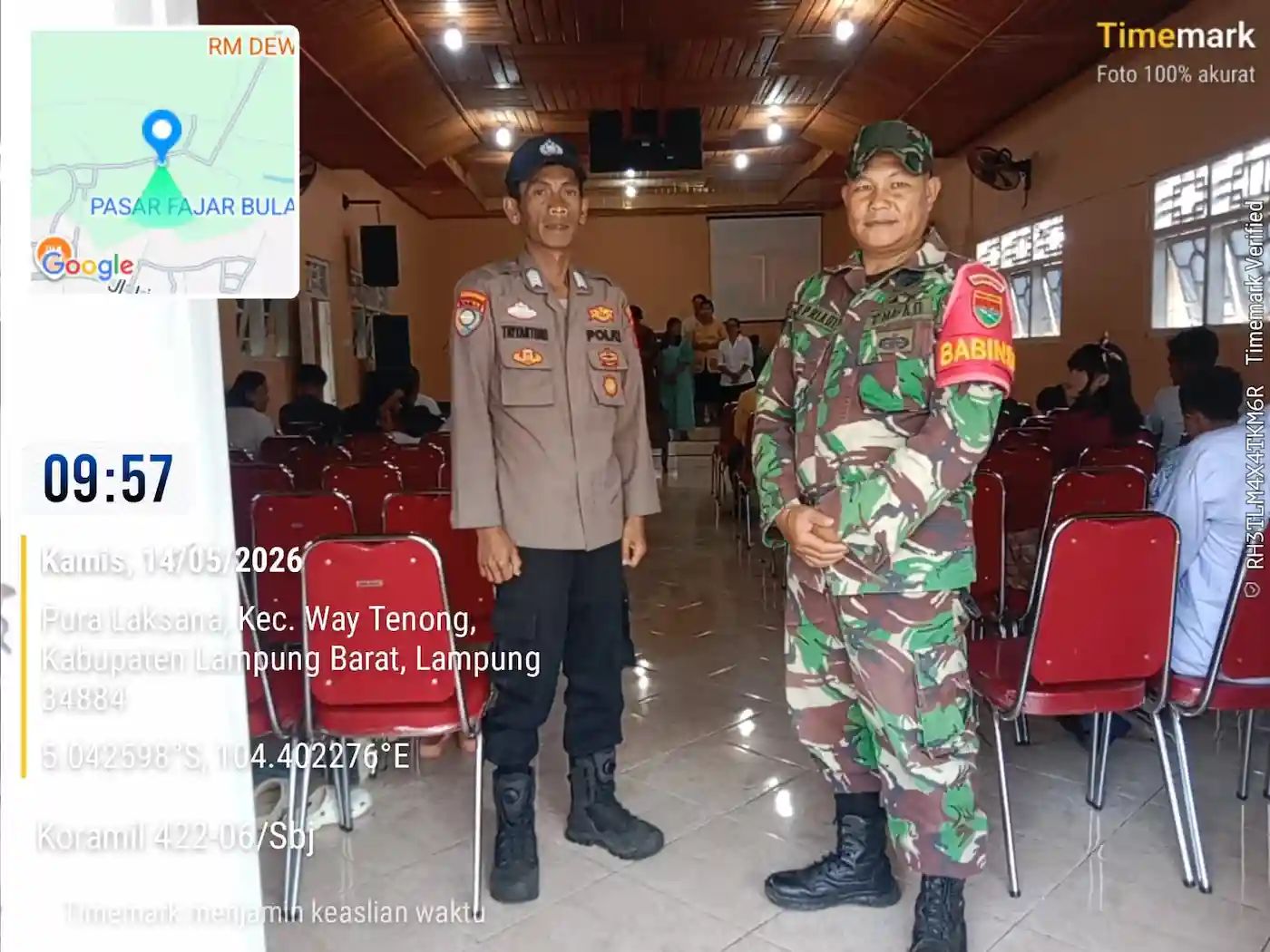 Pengamanan Ibadah Kenaikan Isa Almasih di Waytenong Berlangsung Kondusif