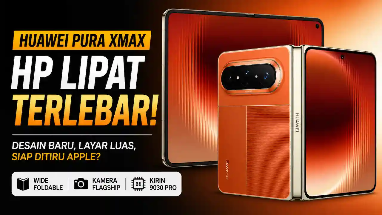 Huawei Pura XMAX, Spesies HP Lipat Lebar yang Siap Ditiru Apple dan Samsung