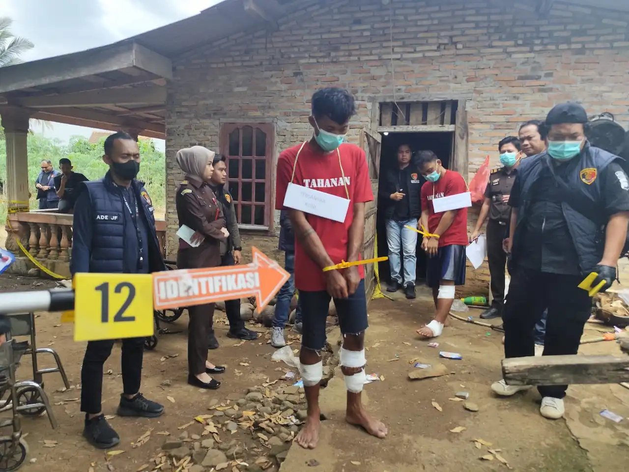 Rekonstruksi Pembunuhan Mantan TKW di Lampung Utara, Dua Tersangka Peragakan 35 Adegan
