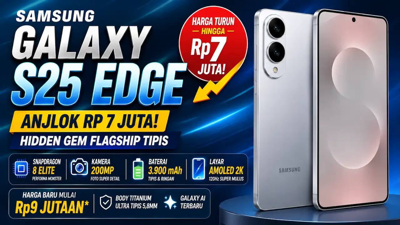 Samsung Galaxy S25 Edge Anjlok Rp 7 Juta di 2026: Hidden Gem Flagship Tipis