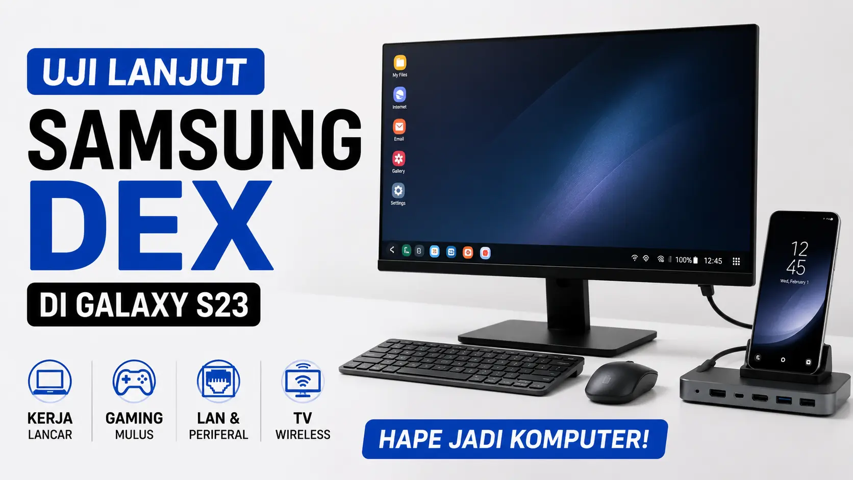 Uji Samsung DeX Galaxy S23, Lancar untuk Kerja, Gaming, hingga Terhubung ke Smart TV