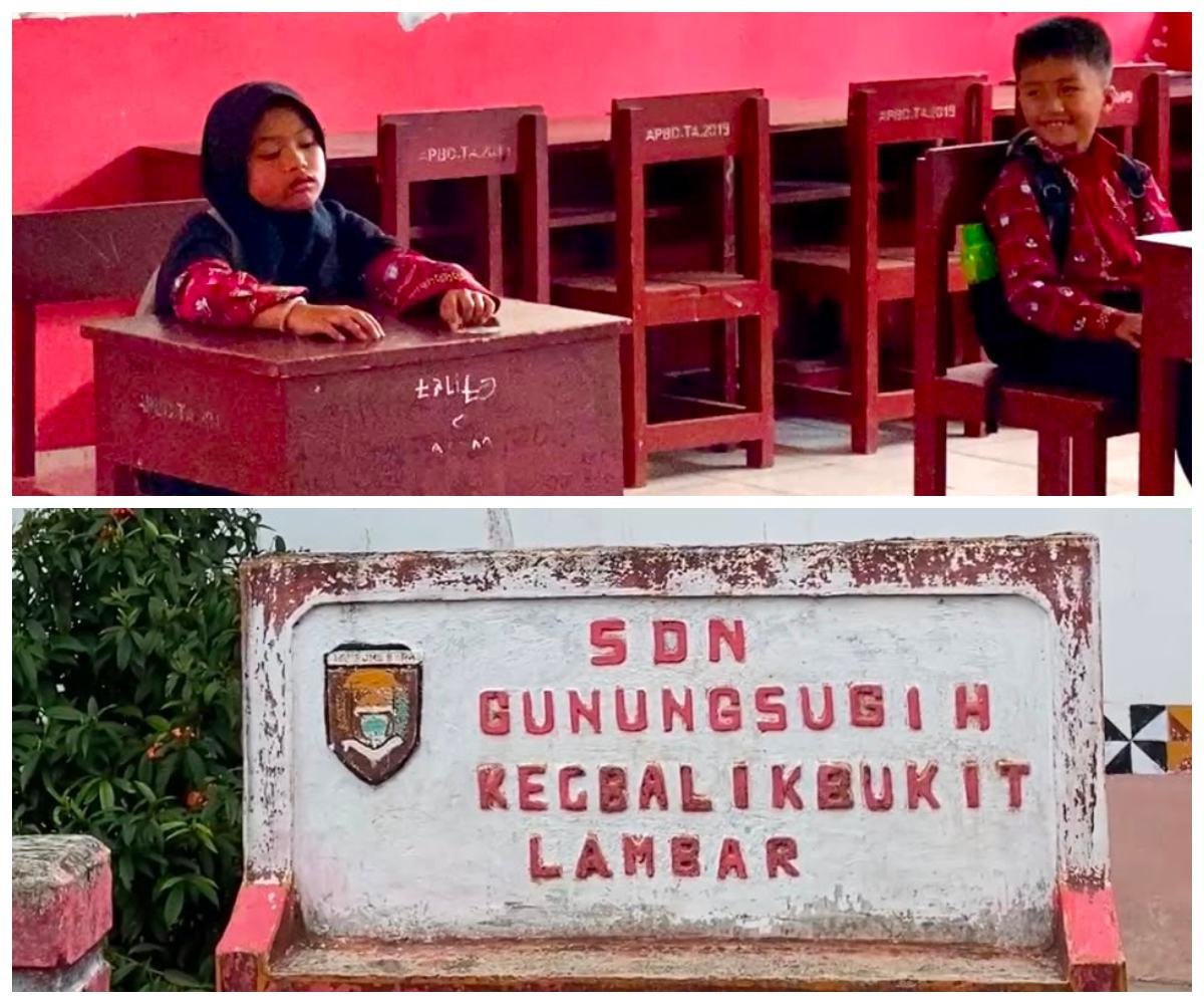 Sekolah Negeri Sepi Peminat, SDN Gunung Sugih Hanya Terima 2 Murid Baru