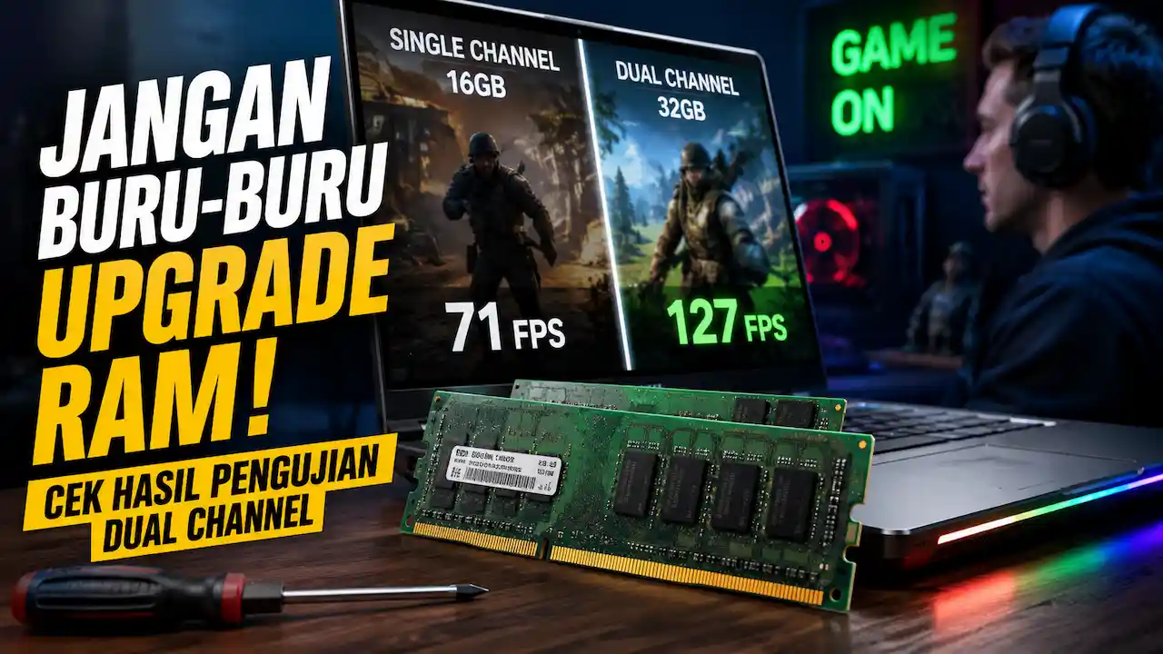Upgrade RAM Laptop Gaming Belum Tentu Naikkan FPS, Ini Hasil Uji Dual Channel