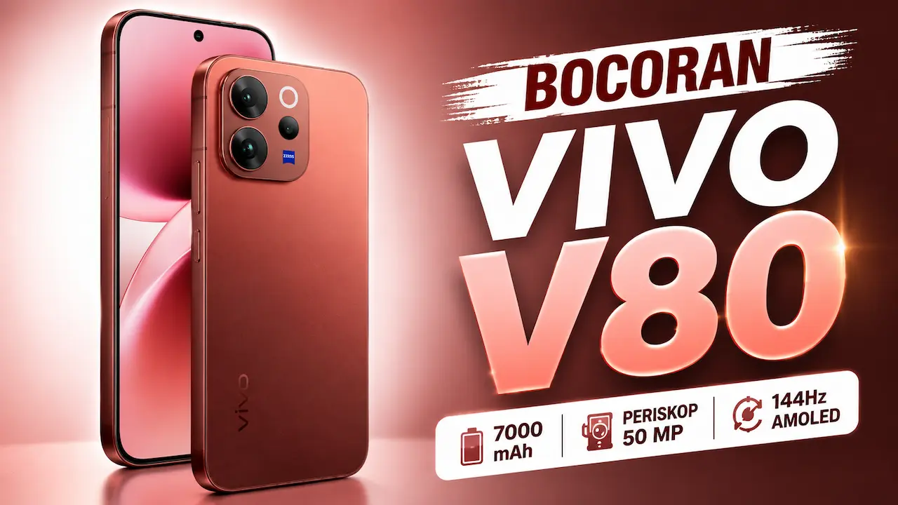 Bocoran Vivo V80 Indonesia Bawa Baterai 7.000 mAh dan Kamera Periskop 50 MP